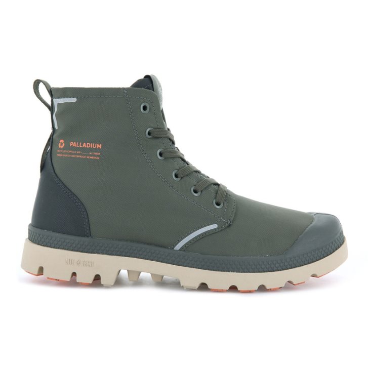 Bottes Palladium Pampa Lite+ Recycle WP+ Femme Vert Olive | FR TVB715Y